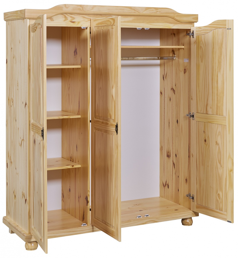 Trojdverová šatníková skriňa z masívu zorina - borovica.

 

Masívna trojdverová šatníková skriňa je elegantná na pohľad a neuveriteľne praktická vo vnútri.

 

Rozmery trojdverovej šatníkovej skrine Zorina sú 150x180x56cm (š, v, h).

 

Všetky produkty z kolekcie Zorina nájdete nižšie v súvisiacich produktoch.