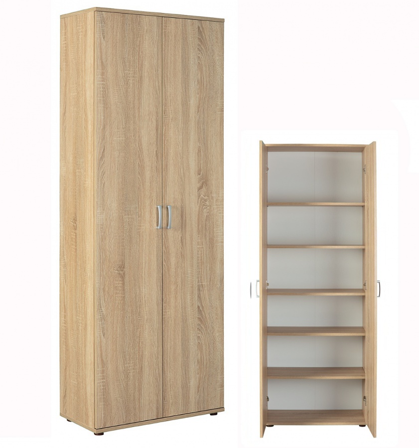 Policová skriňa nelly - dub sonoma.

 

Praktická policová skriňa sa vďaka svojmu vnútornému rozloženiu hodí naozaj všade.

 

Rozmery policovej skrine Nelly sú 70x189x34cm (š, v, h).

 

Všetky produkty z kolekcie Nelly nájdete nižšie v súvisiacich produktoch.