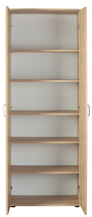 Policová skriňa nelly - dub sonoma.

 

Praktická policová skriňa sa vďaka svojmu vnútornému rozloženiu hodí naozaj všade.

 

Rozmery policovej skrine Nelly sú 70x189x34cm (š, v, h).

 

Všetky produkty z kolekcie Nelly nájdete nižšie v súvisiacich produktoch.