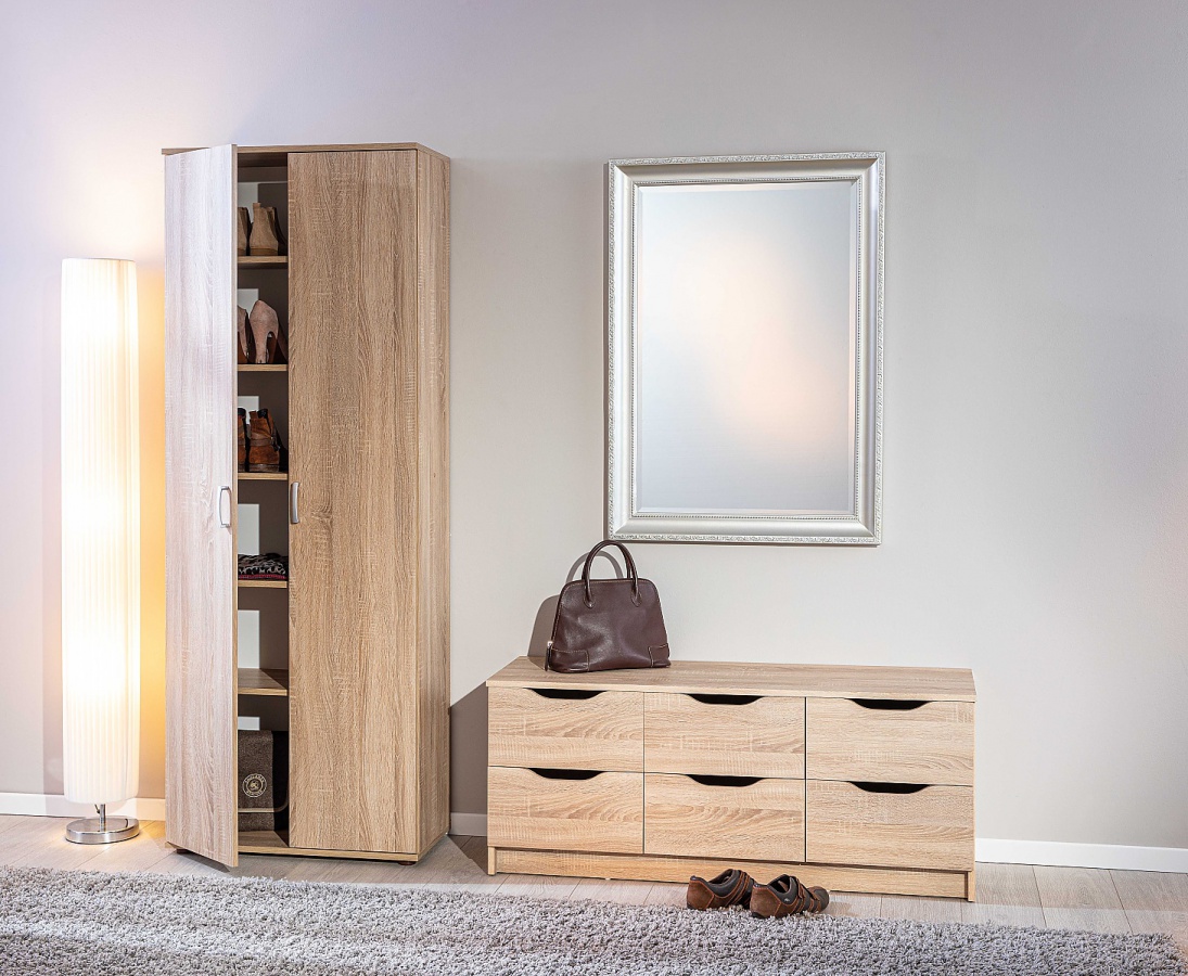 Policová skriňa nelly - dub sonoma.

 

Praktická policová skriňa sa vďaka svojmu vnútornému rozloženiu hodí naozaj všade.

 

Rozmery policovej skrine Nelly sú 70x189x34cm (š, v, h).

 

Všetky produkty z kolekcie Nelly nájdete nižšie v súvisiacich produktoch.