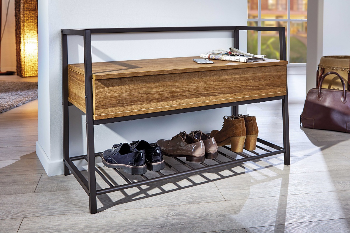 Topánková lavica s úložným priestorom smith - šedá/dub.

 

Rozmery botníkovej lavice s úložným priestorom Smith sú 90x61x39cm (š, v, h).

 

Ďalšie botníky od rovnakého výrobcu nájdete nižšie v súvisiacich produktoch.