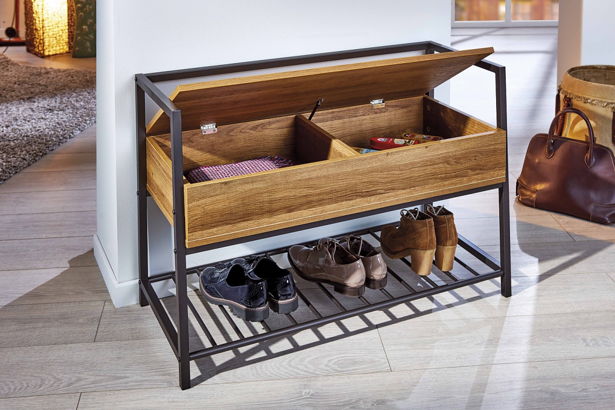 Topánková lavica s úložným priestorom smith - šedá/dub.

 

Rozmery botníkovej lavice s úložným priestorom Smith sú 90x61x39cm (š, v, h).

 

Ďalšie botníky od rovnakého výrobcu nájdete nižšie v súvisiacich produktoch.