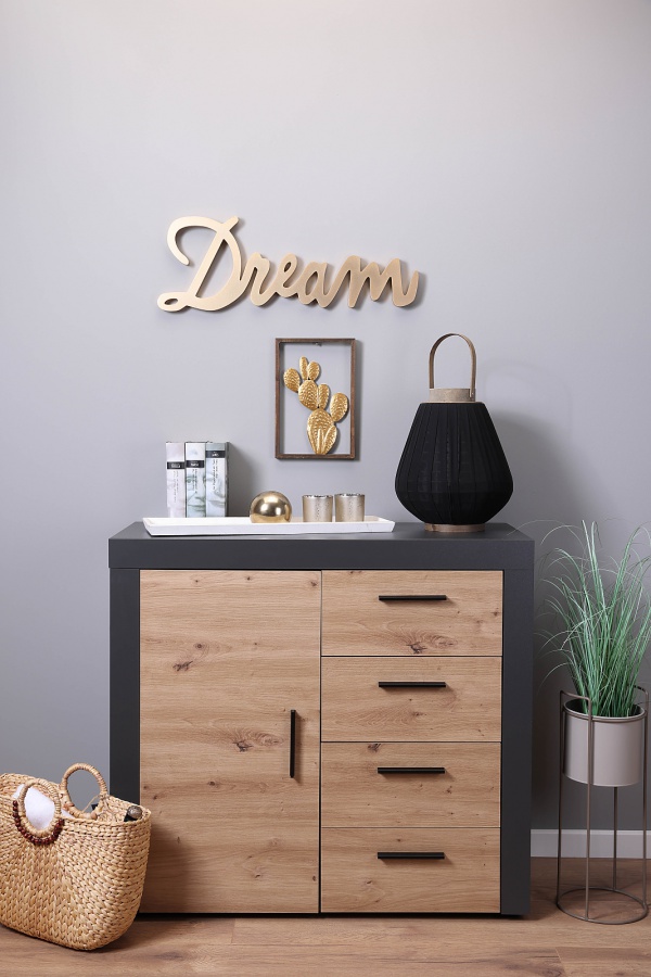 Kombinovaná komoda dereck - šedá/dub artisan.

 

Rozmery kombinovanej komody Dereck sú 94x86x40cm (š, v, h).

 

Všetky produkty z kolekcie Dereck nájdete nižšie v súvisiacich produktoch.