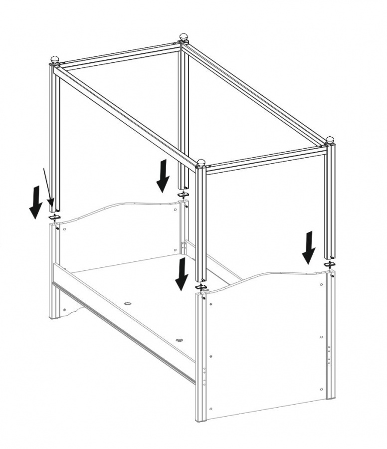 Nebesá nad posteľ 120x200cm ballerina, konštrukcia - biela.

 

Tento produkt je možné používať len v kombinácii s rustikálnou bielou posteľou 120x200 cm radu Ballerina.

 

Rozmery nebies k posteli 120x200cm Ballerina sú 126x122x209cm (š, v, h)

 

Všetky ďalšie odporúčané produkty nájdete v súvisiacom tovaru nižšie.