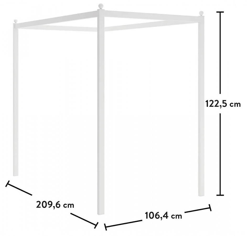 Posteľ 100x200cm s nebesami ballerina - biela.

 

Krásna biela rustikálna posteľ, dievčenská izba vyložene rozžiari svojou čistotou, nežnosťou a prepracovanými detailmi.

 

Súčasťou postele je konštrukcia a textilné nebesá vďaka ktorým vytvoríte Vašemu dievčatku naozajstné kráľovstvo.

 

Rozmery postele 100x200cm s nebesami Ballerina sú 106x122x209cm (š, v, h).

 

Všetky produkty z kolekcie Ballerina nájdete nižšie v súvisiacich produktoch.
