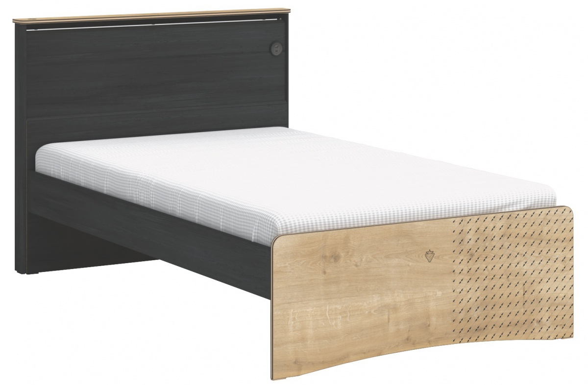 Študentská posteľ 120x200cm s usb sirius - dub čierny/dub zlatý.

 

Moderná jednolôžková posteľ z kolekcie Sirius je ideálnou voľbou do každej študentskej izby.

 

Rozmery študentskej postele 120x200cm s USB Sirius sú 128x104x213cm (š, v, h).

 

Všetky produkty z kolekcie Sirius nájdete nižšie v súvisiacich produktoch.