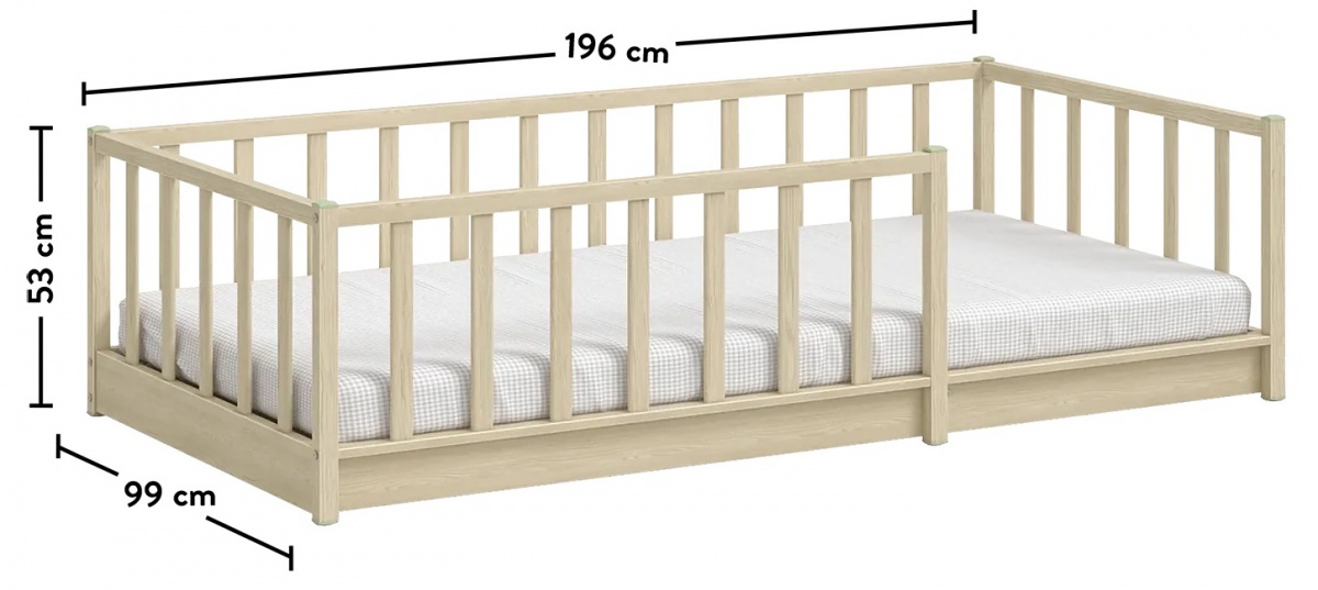 Detská posteľ 90x190cm fairy - dub svetlý.


Rozmery detskej postele 90x190cm Fairy sú 99x53x196cm (š, v, h).


Všetky produkty z kolekcie Fairy a vhodné matrace nájdete nižšie v súvisiacom tovare.
