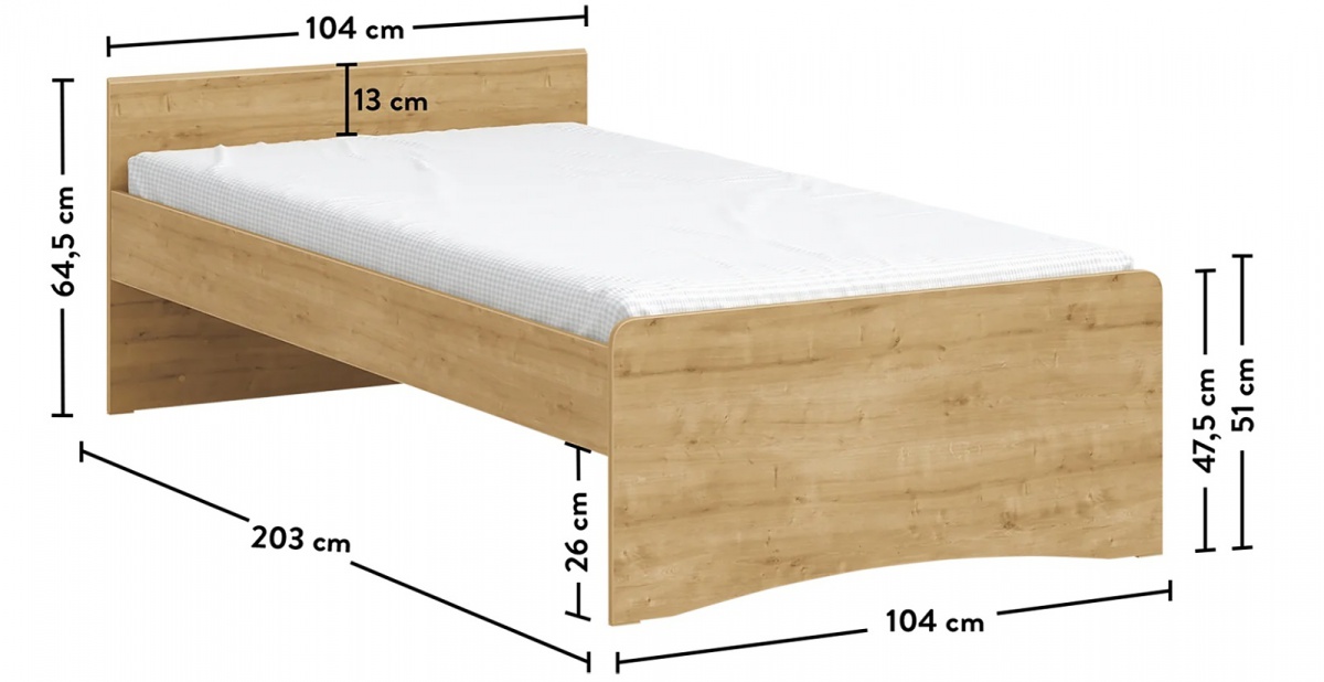 Posteľ iii 100x200 cody modular - dub.

 

Posteľ Modular ponúka chytré riešenie spania aj pre menšie priestory.

 

Rozmery postele III 100x200 Modular sú 104x63x203cm (š, v, h).

 

Kolekcia Modular vychádza z pôvodnej kolekcie Cody, ich dekory a farby sú zhodné, a tak je možné detskú izbu doplniť kúskami nábytku z týchto pôvodných kolekcií.