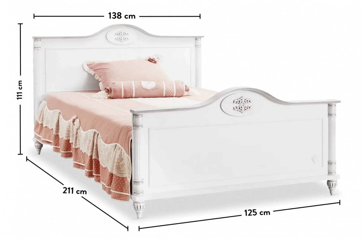 Študentská posteľ carmen 120x200cm - biela.

 

Študentská posteľ Carmen patrí k rovnomennej kolekcii tovaru pre dievčatá.

 

Študentská posteľ Carmen je vyrobená z kvalitného lamina, masívneho dreva a MDF.

 

Všetok nábytok patriaci do kolekcie Carmen a vhodné matrace nájdete nižšie v súvisiacich produktoch.