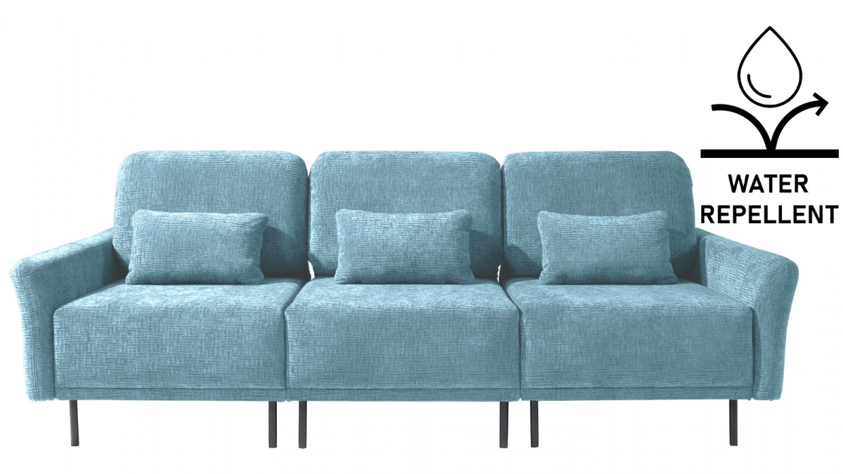 Polohovacia trojmiestna pohovka adapto - výber poťahu - vodeodolné.

 

Kostra pohovky je vyrobená z masívneho dreva a pohodlnosť zaisťuje vysoko kvalitná HR pena.

Výška sedu je 46cm, hĺbka sedu 65-90cm a výška opierky 50-65cm.

Pohovka je umiestnená na kovových nožičkách, takže upratovanie pod ňou rozhodne nie je problém.

Súčasťou pohovky sú aj tri oporné bedrové vankúšiky, plnené silikónovými guličkami.

 

Poťah si môžete vybrať hneď v niekoľkých farebných variantoch.

Sedačka je potiahnutá rovnakou látkou aj zo zadnej strany tak je možné ju bez problémov umiestniť do priestoru.

 

Rozmery polohovacej trojmiestnej pohovky Adapto sú 245x90-100x103-125cm (š, v, h).

 

Pozn.


Z důvodu výroby na zakázku jsme nuceni požadovat od zákazníka zálohu ve výši 10% z konečné ceny výrobku.