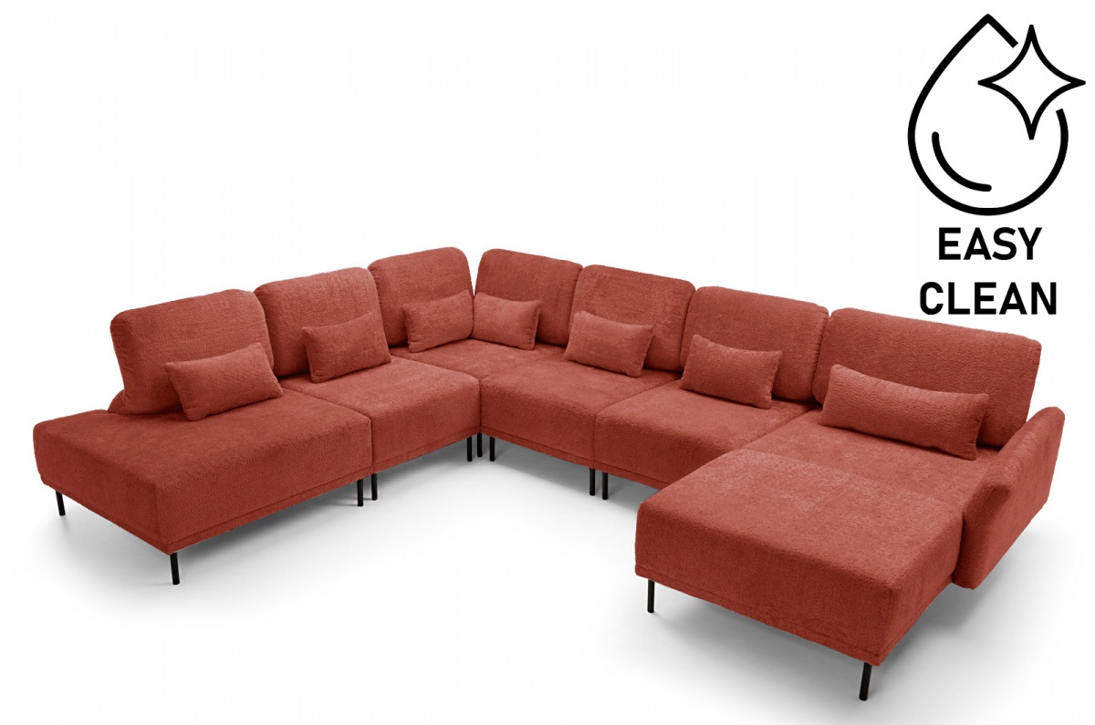 Polohovacia sedacia súprava do u adapto - ľavá - výber poťahu - ľahké.

 

Kostra pohovky je vyrobená z masívneho dreva a pohodlnosť zaisťuje vysoko kvalitná HR pena.

Výška sedu je 46cm, hĺbka sedu 65-90cm a výška opierky 50-65cm.

Sedacia súprava je umiestnená na kovových nožičkách, takže upratovanie pod ňou rozhodne nie je problém.

Súčasťou sedacej súpravy je aj sedem oporných bedrových vankúšikov, plnených silikónovými guličkami.

 

Poťah si môžete vybrať hneď v niekoľkých farebných variantoch.

Sedačka je potiahnutá rovnakou látkou aj zo zadnej strany tak je možné ju bez problémov umiestniť do priestoru.

 

Rozmery polohovacej sedacej súpravy do U Adapto sú 354-376x90-100x277-299cm (š, v, h).

 

Pozn.


Z důvodu výroby na zakázku jsme nuceni požadovat od zákazníka zálohu ve výši 10% z konečné ceny výrobku.