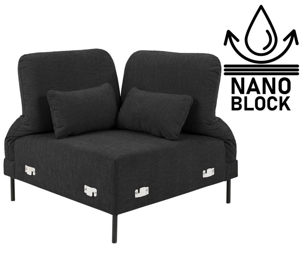 Rohový polohovací diel adapto - výber poťahu - nano block.

Z jednotlivých dielov si jednoducho zostavíte sedaciu súpravu podľa Vašich predstáv.

 

Výška sedu je 46cm, hĺbka sedu 65-90cm a výška opierky 50-65cm.

Kostra jednotlivých dielov je vyrobená z masívneho dreva a pohodlnosť zaisťuje vysoko kvalitná HR pena.

Diely sú umiestnené na kovových nožičkách, takže upratovanie pod ním rozhodne nie je problém.

Súčasťou každého dielu (okrem taburetov) je aj oporný bedrový vankúšik, plnený silikónovými guličkami.

 

JEDNÁ SA O DIEL NA ZOSTAVENIE SEDACIE SÚPRAVY!
Na bokoch majú jednotlivé diely kovové úchyty, na pripojenie k ďalšiemu dielu.

 

Poťah si môžete vybrať hneď v niekoľkých farebných variantoch.

Všetky diely sú potiahnuté rovnakou látkou aj zo zadnej strany tak je možné zostavenú sedačku bez problémov umiestniť do priestoru.

 

Rozmery rohového dielu Adapto sú 103-125x90-100x103-125cm (š, v, h).

 

Pozn.


Z dôvodu výroby na zákazku sme nútení požadovať od zákazníka zálohu vo výške 10% z konečnej ceny výrobku.