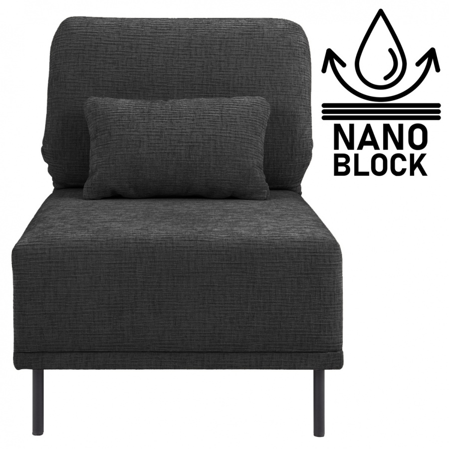 Stredný polohovací diel adapto - výber poťahu - nano block.

Z jednotlivých dielov si jednoducho zostavíte sedaciu súpravu podľa Vašich predstáv.

 

Výška sedu je 46cm, hĺbka sedu 65-90cm a výška opierky 50-65cm.

Kostra jednotlivých dielov je vyrobená z masívneho dreva a pohodlnosť zaisťuje vysoko kvalitná HR pena.

Diely sú umiestnené na kovových nožičkách, takže upratovanie pod ním rozhodne nie je problém.

Súčasťou každého dielu (okrem taburetov) je aj oporný bedrový vankúšik, plnený silikónovými guličkami.

 

JEDNÁ SA O DIEL NA ZOSTAVENIE SEDACIE SÚPRAVY!
Na bokoch majú jednotlivé diely kovové úchyty, na pripojenie k ďalšiemu dielu.

 

Poťah si môžete vybrať hneď v niekoľkých farebných variantoch.

Všetky diely sú potiahnuté rovnakou látkou aj zo zadnej strany tak je možné zostavenú sedačku bez problémov umiestniť do priestoru.

 

Rozmery stredného dielu Adapto sú 71x90-100x103-125cm (š, v, h).

 

Pozn.


Z dôvodu výroby na zákazku sme nútení požadovať od zákazníka zálohu vo výške 10% z konečnej ceny výrobku.