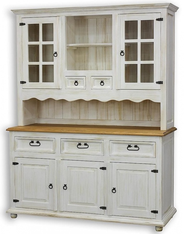 Kredenc z masívu vit 04 - k15 hnedá borovica.