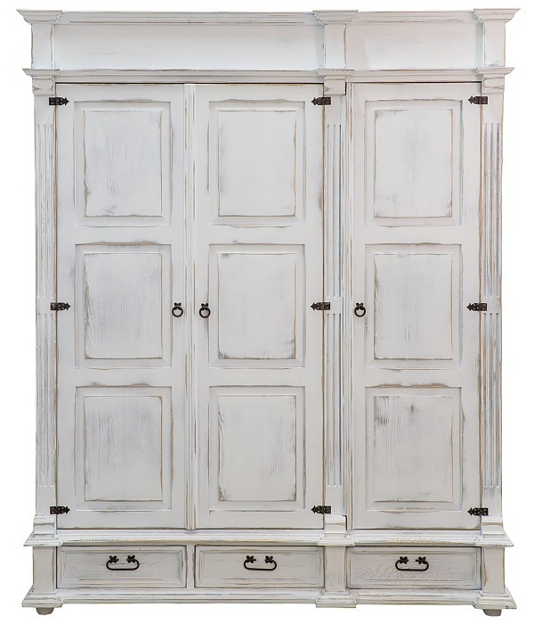 Sedliacka skriňa z masívu szy 08 ii - k17 biely vosk.