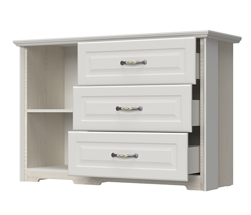 Komoda marley - biela/borovica.

 


Komoda je vyrobená z kvalitných materiálov na čele s odolným laminom hrúbky 18mm a silnej MDF dosky 25mm.

 


Rozmery komody Marley sú 131x88x48cm (š, v, h).

 


Všetok nábytok patriaci do kolekcie Marley nájdete nižšie v súvisiacich produktoch.