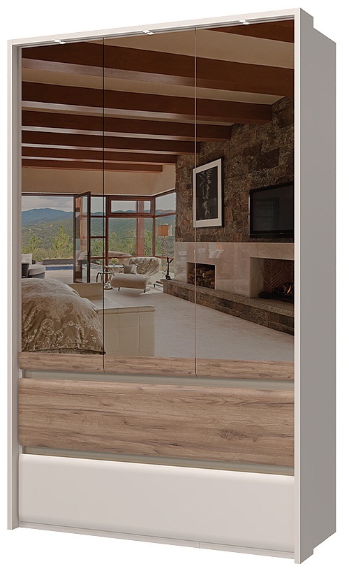 Trojdverová šatníková skriňa so zrkadlami a led osvetlením artemisia -.

 

Dominantou tejto skrine sú dve bronzové zrkadlá, ktoré pôsobia veľmi prepychovo.

 

Súčasťou skrine je LED osvetlenie, ktoré sa nachádza v hornej časti.

 

Rozmery trojdverovej šatníkovej skrine so zrkadlami a LED osvetlením Artemisia sú 142x226x60cm (š, v, h).

 

Všetky produkty z kolekcie Artemisia nájdete nižšie v súvisiacich produktoch.