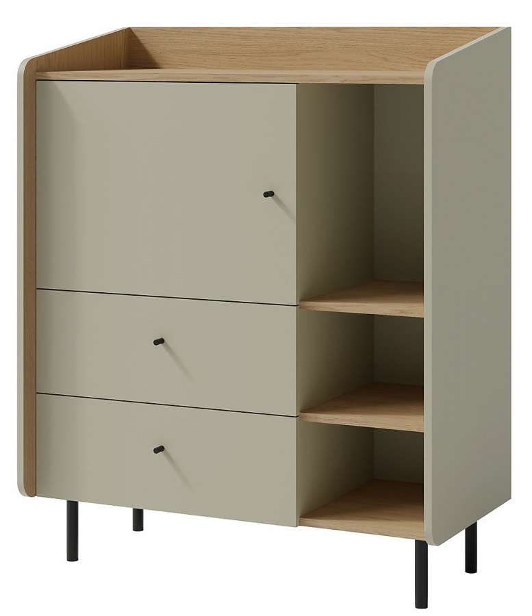 Malá kombinovaná komoda rudy - zelená/dub piesočný.

 

Malá kombinovaná komoda, ktorá nielenže vyzerá designovo, ale navyše ponúkne aj dostatok úložného priestoru.

 

Rozmery malej kombinovanej komody Rudy sú 95x115x42cm (š, v, h).

 

Všetky produkty z kolekcie Rudy nájdete nižšie v súvisiacich produktoch.