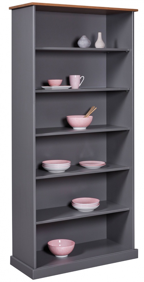 Policový regál z masívu weston - šedá/hnedá.

 

Priestranný regál, ktorý sa hodí ako do spální, tak aj obývacích izieb či kancelárií.

 

Rozmery policového regálu Weston sú 90x190x39cm (š, v, h).

 

Všetky produkty z kolekcie Weston nájdete nižšie v súvisiacich produktoch.