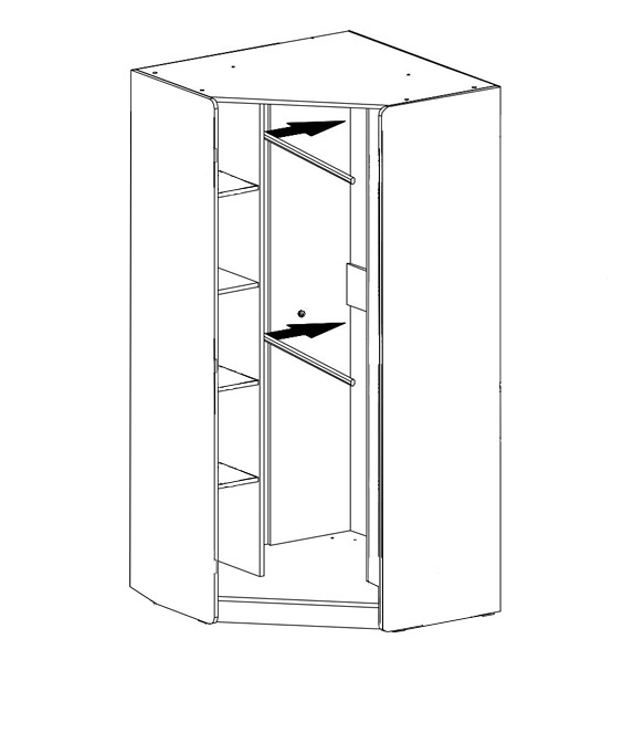 Rohová šatníková skriňa rudy - béžová/dub olejovaný.

 

Šatníková skriňa je absolútnou nevyhnutnosťou každej (nielen) študentskej izby.

 

Rozmery rohovej šatníkovej skrine Rudy sú 95x195x95cm (š, v, h).

 

Všetky produkty z kolekcie Rudy nájdete nižšie v súvisiacich produktoch.