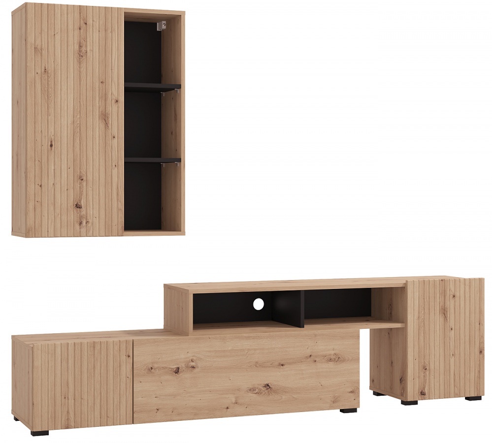 Obývacia stena savana - dub artisan/čierna.

 

Rozmery obývacej steny Savana sú 199x163x41,5cm (š, v, h).

 

Ďalšie obývacie steny od rovnakého výrobcu nájdete nižšie v súvisiacich produktoch.