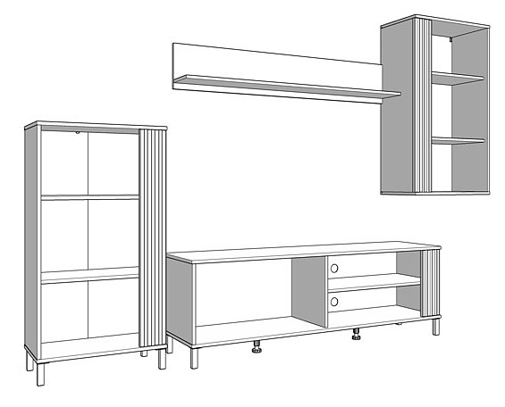 Obývacia stena bez osvetlenia anabelle - biela/dub artisan.

 

Rozmery obývacej steny bez osvetlenia Anabelle sú 280,5x170x40cm (š, v, h).

 

Všetky produkty z kolekcie Anabelle nájdete nižšie v súvisiacich produktoch.