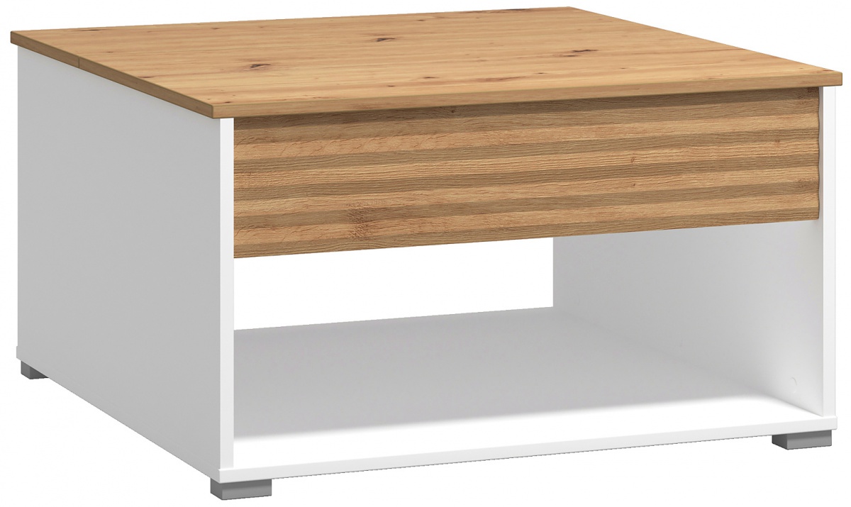 Konferenčný stolík so zdvíhacou doskou lift - biela/dub artisan.

 

Rozmery konferenčného stolíka so zdvíhacou doskou Lift sú 80x45x80cm (š, v, h).

 

Všetky produkty z kolekcie Lift nájdete nižšie v súvisiacich produktoch.