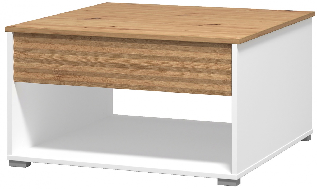 Konferenčný stolík so zdvíhacou doskou lift - biela/dub artisan.

 

Rozmery konferenčného stolíka so zdvíhacou doskou Lift sú 80x45x80cm (š, v, h).

 

Všetky produkty z kolekcie Lift nájdete nižšie v súvisiacich produktoch.