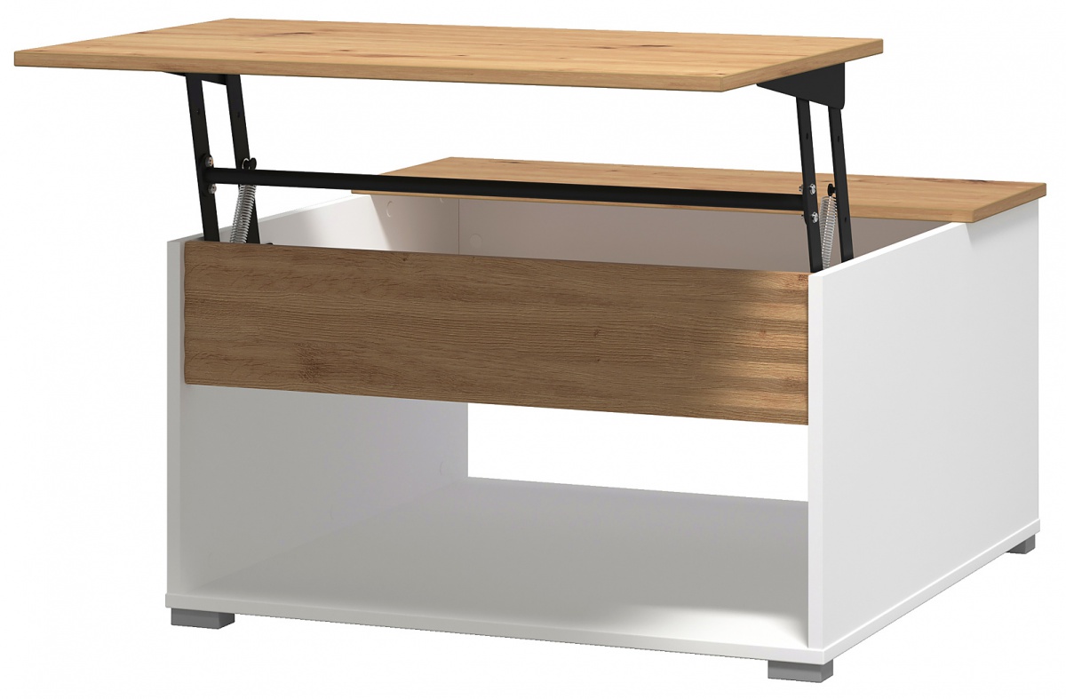 Konferenčný stolík so zdvíhacou doskou lift - biela/dub artisan.

 

Rozmery konferenčného stolíka so zdvíhacou doskou Lift sú 80x45x80cm (š, v, h).

 

Všetky produkty z kolekcie Lift nájdete nižšie v súvisiacich produktoch.