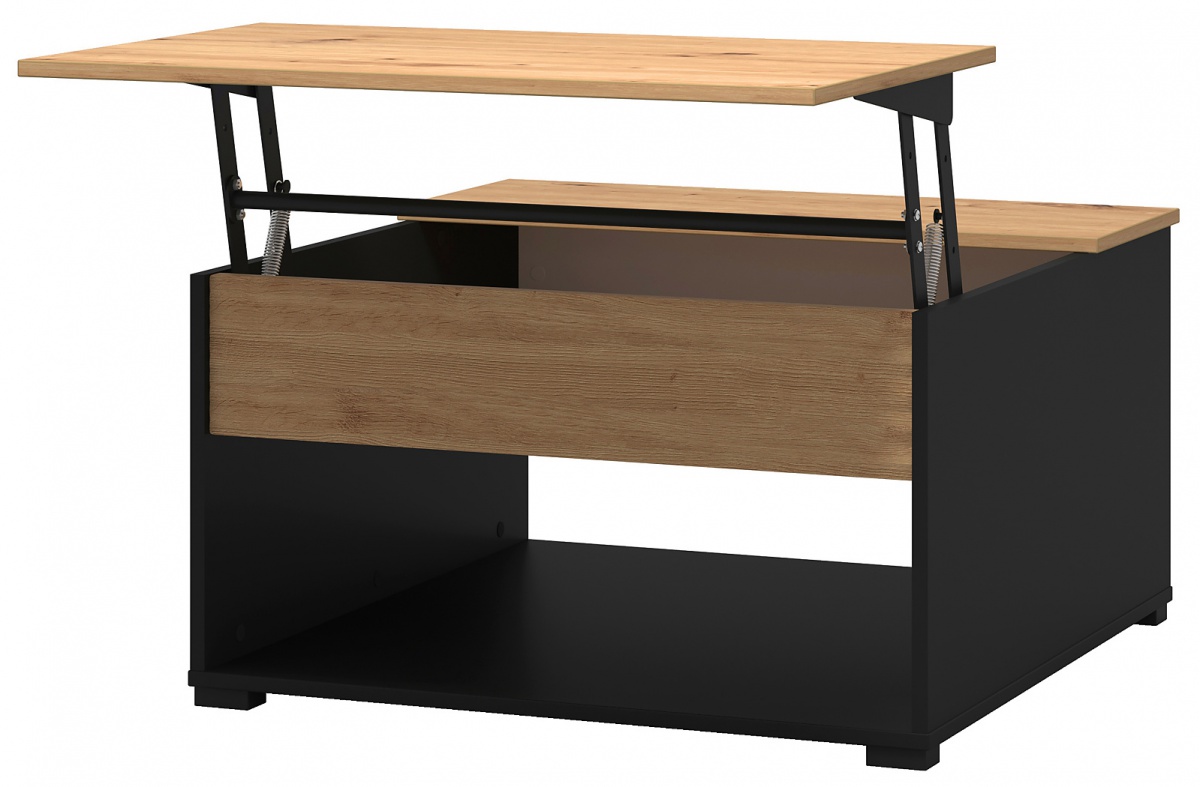 Konferenčný stolík so zdvíhacou doskou lift - čierna/dub artisan.

 

Rozmery konferenčného stolíka so zdvíhacou doskou Lift sú 80x45x80cm (š, v, h).

 

Všetky produkty z kolekcie Lift nájdete nižšie v súvisiacich produktoch.