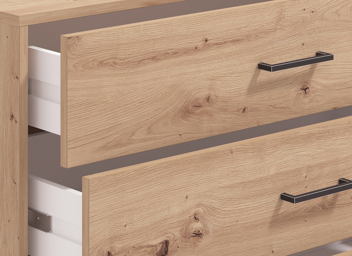 Zásuvková komoda lucida - dub artisan.

 

Zásuvkové komody sú praktické, dostatočne priestranné, a navyše veľmi univerzálne, pretože skvele zapadnú do každej miestnosti.

 

Rozmery zásuvkovej komody Lucida sú 93x90x40cm (š, v, h).

 

Všetky produkty z kolekcie Lucida nájdete nižšie v súvisiacich produktoch.