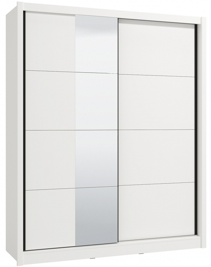 Posuvná šatníková skriňa so zrkadlom 180 gally - biela.

 

Rozmery posuvnej šatníkovej skrine so zrkadlom 180 Gally sú 180x215,5x58cm (š, v, h). 

 

Všetky produkty z kolekcie Gally nájdete nižšie v súvisiacich produktoch.