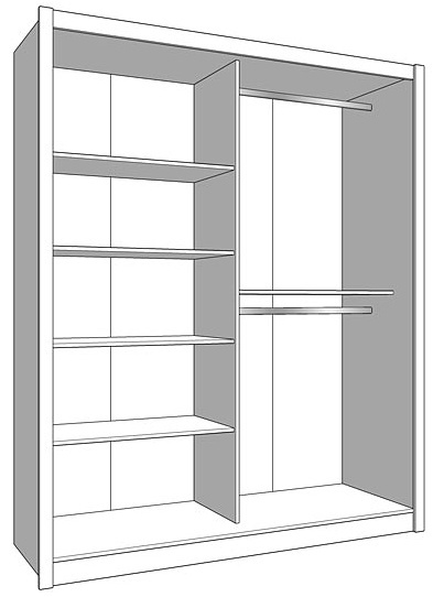 Posuvná šatníková skriňa so zrkadlom 180 gally - biela.

 

Rozmery posuvnej šatníkovej skrine so zrkadlom 180 Gally sú 180x215,5x58cm (š, v, h). 

 

Všetky produkty z kolekcie Gally nájdete nižšie v súvisiacich produktoch.