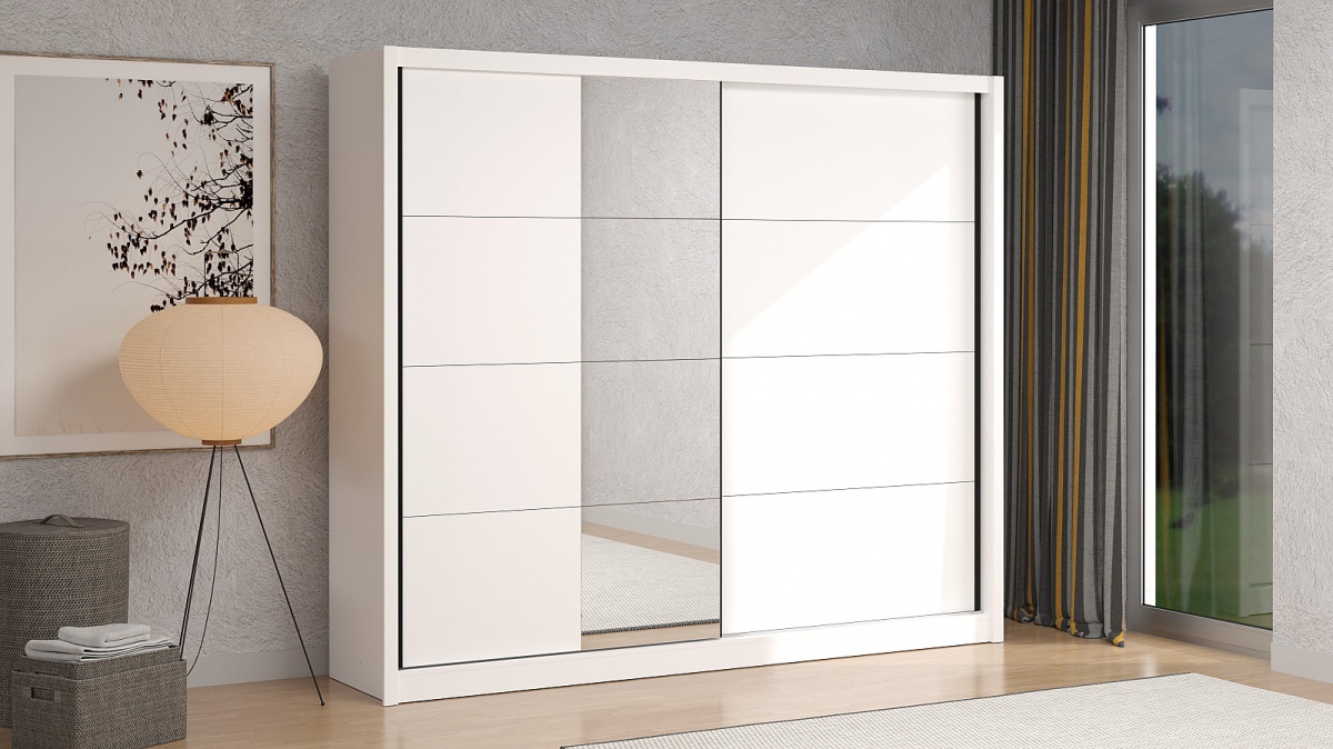 Posuvná šatníková skriňa so zrkadlom 245 gally - biela.

 

Rozmery posuvnej šatníkovej skrine so zrkadlom 245 Gally sú 245x215,5x58cm (š, v, h).

 

Všetky produkty z kolekcie Gally nájdete nižšie v súvisiacich produktoch.