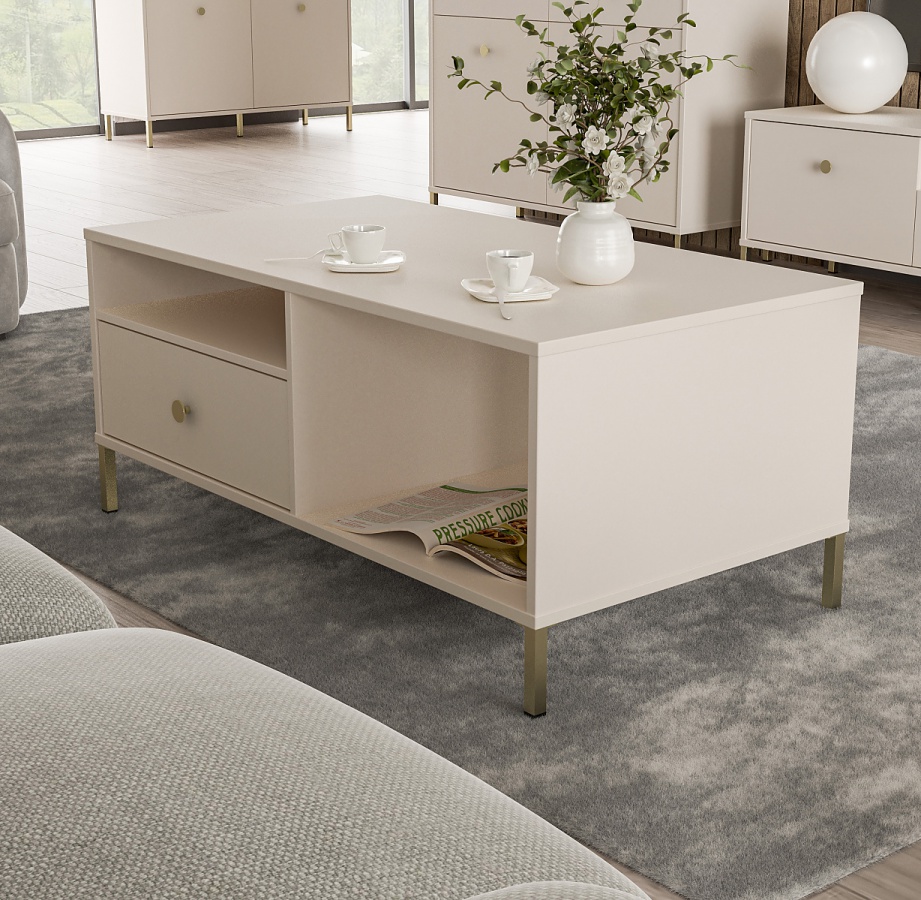 Luxusná obývacia izba bayon - béžová.

 

Široká komoda je vybavená dvierkami, za ktorými sa skrývajú široké priehradky, v hornej časti komody sa nachádzajú 3 zásuvky.

 

Vysokú skriňu si zamilujete nielen pre jej vzhľad, ale predovšetkým pre praktickosť.

 

Praktický televízny stolík je v každej obývacej izbe absolútnou nutnosťou.

 

Moderný konferenčný stolík, ktorý je nielen praktický, ale navyše dokáže byť aj stredobodom každej obývačky?

 

Vnútri šatníkovej skrine nájdete šatníkovú tyč a veľké množstvo políc.

 

Veľká obývacia izba sa skladá z týchto prvkov:


	Šatníková skriňa Bayon - 93,7x195,2x56cm (š, v, h)
	Skriňa Bayon – 113,7x144x41,5cm (š, v, h)
	TV stolík Bayon – 168,4x48x41,5cm (š, v, h)
	Konferenčný stolík Bayon - 110x48x60cm (š, v, h)
	Široká komoda Bayon - 168,4x89,6x41,5cm (š, v, h)


 

Všetky produkty z kolekcie Bayon nájdete nižšie v súvisiacich produktoch.