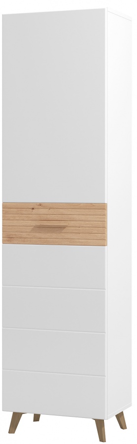 Predsieňová skrinka jett - biela/dub artisan.

 

Moderná vysoká skrinka sa hodí ako do veľkých predsiení, tak úplne fantasticky padne do menších priestorov.

 

Rozmery predsieňovej skrinky Jett sú 51,5x193x35cm (š, v, h).

 

Všetky produkty z kolekcie Jett nájdete nižšie v súvisiacich produktoch.