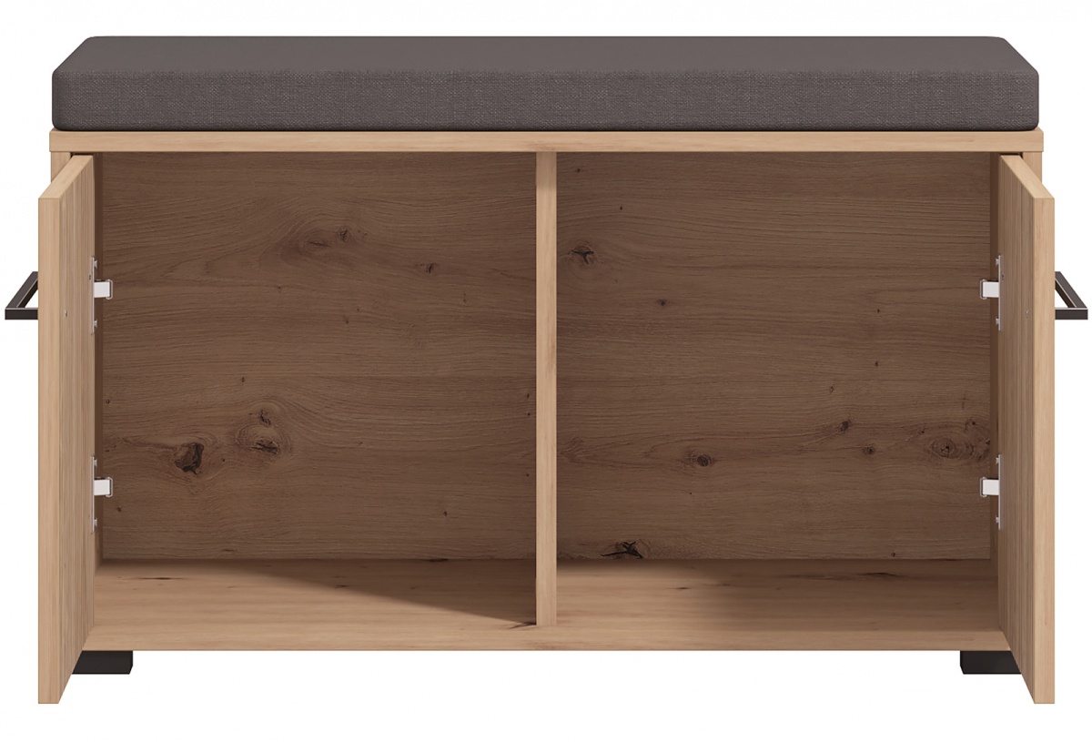 Botník s polstrovaním rue - dub artisan/čierna.

 

Botník je absolútnou nevyhnutnosťou každej predsiene.

 

Rozmery botníku s polstrovaním Rue sú 80x44x40cm (š, v, h).

 

Všetky produkty z kolekcie Rue nájdete nižšie v súvisiacich produktoch.