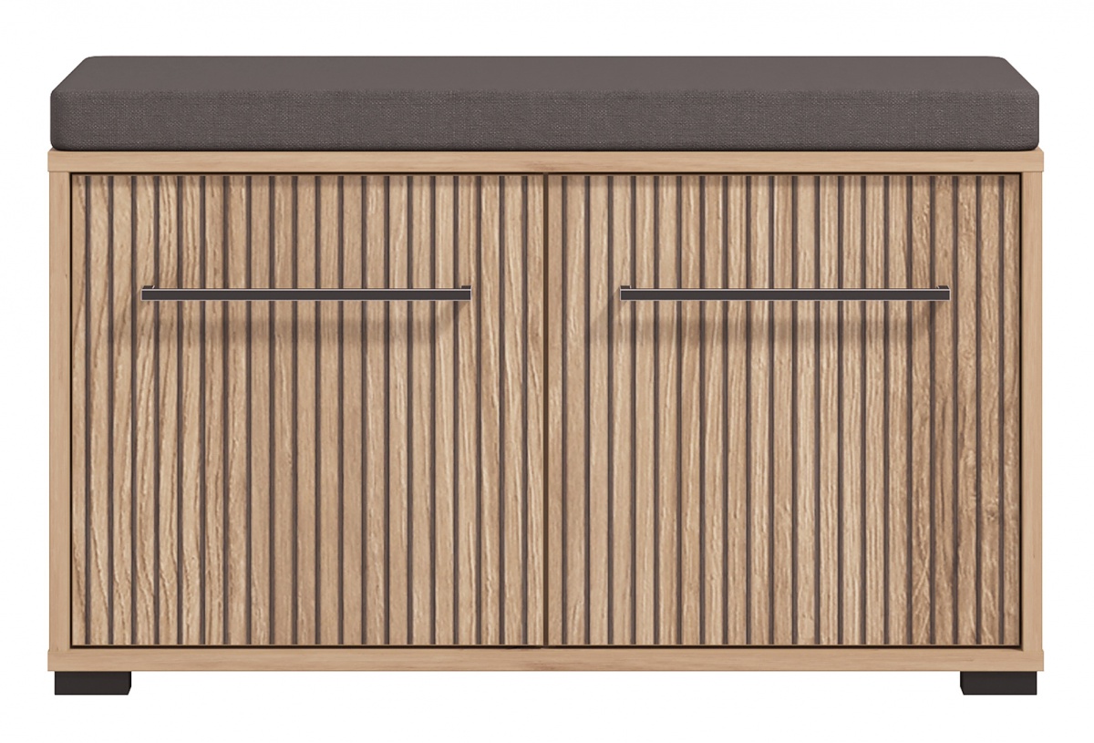 Predsieňová zostava rue - dub artisan/čierna.

 

Botník je absolútnou nevyhnutnosťou každej predsiene.

 

Komody sú veľmi praktické kúsky nábytku, ktoré využijete v každej miestnosti.

 

Kam inam uložiť denne nosené šatstvo ako do predsieňovej skrinky?

 

Dá sa povedať, že v dnešnej dobe je zrkadlo v predsieni nutnosťou.

 

Vešiakový panel si zamilujete ako pre jeho praktickosť, tak aj fakt, že ho môžete umiestniť do miestnosti, ktorá praská vo švíkoch, a pritom neuberie ani piaď voľného miesta.

 

Predsieňová zostava sa skladá z týchto prvkov:


	Predsieňová skrinka Rue - 54,5x197,5x40cm (š, v, h)
	Botník s polstrovaním Rue - 80x44x40cm (š, v, h)
	Predsieňová komoda Rue - 54,5x101,5x40cm (š, v, h)
	Predsieňové zrkadlo Rue - 51x83x2cm (š, v, h)
	Vešiakový panel Rue - 66x83x19,5cm (š, v, h)


 

Všetky produkty z kolekcie Rue nájdete nižšie v súvisiacich produktoch.