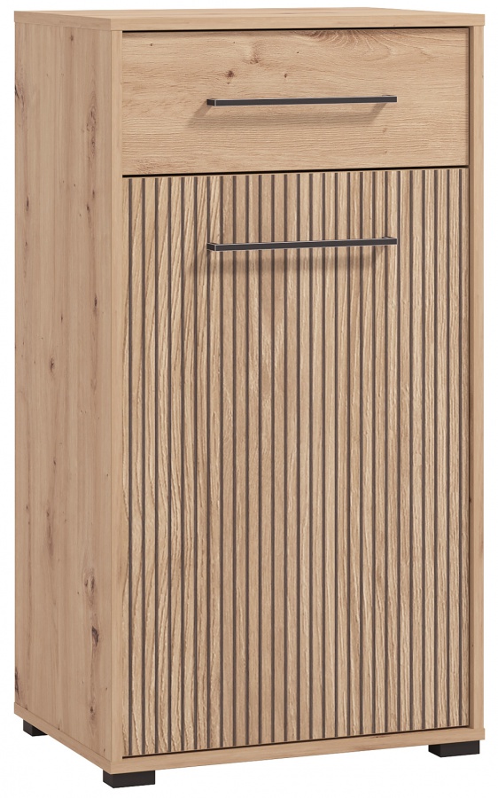 Predsieňová zostava rue - dub artisan/čierna.

 

Botník je absolútnou nevyhnutnosťou každej predsiene.

 

Komody sú veľmi praktické kúsky nábytku, ktoré využijete v každej miestnosti.

 

Kam inam uložiť denne nosené šatstvo ako do predsieňovej skrinky?

 

Dá sa povedať, že v dnešnej dobe je zrkadlo v predsieni nutnosťou.

 

Vešiakový panel si zamilujete ako pre jeho praktickosť, tak aj fakt, že ho môžete umiestniť do miestnosti, ktorá praská vo švíkoch, a pritom neuberie ani piaď voľného miesta.

 

Predsieňová zostava sa skladá z týchto prvkov:


	Predsieňová skrinka Rue - 54,5x197,5x40cm (š, v, h)
	Botník s polstrovaním Rue - 80x44x40cm (š, v, h)
	Predsieňová komoda Rue - 54,5x101,5x40cm (š, v, h)
	Predsieňové zrkadlo Rue - 51x83x2cm (š, v, h)
	Vešiakový panel Rue - 66x83x19,5cm (š, v, h)


 

Všetky produkty z kolekcie Rue nájdete nižšie v súvisiacich produktoch.