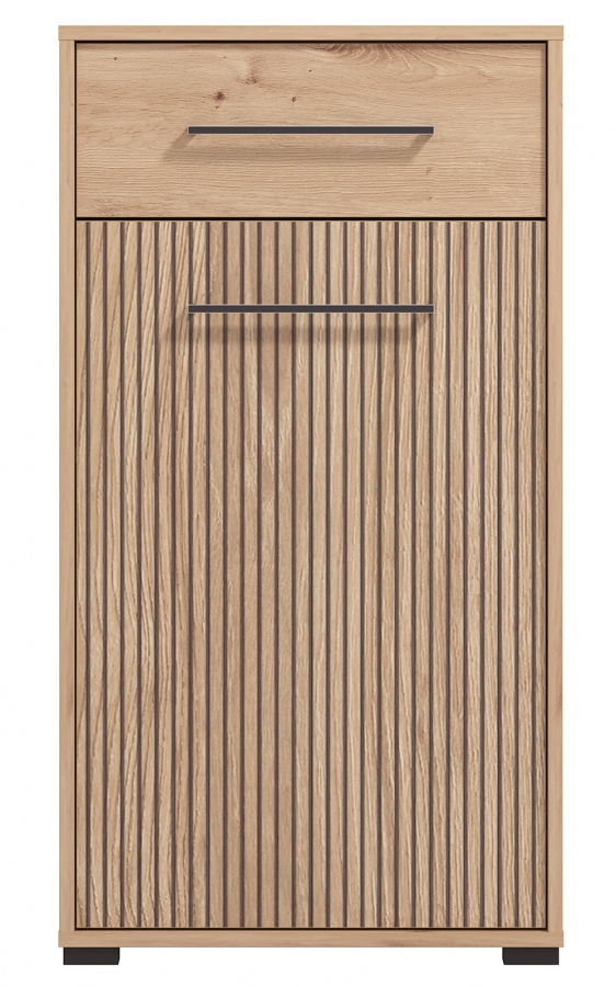 Predsieňová zostava rue - dub artisan/čierna.

 

Botník je absolútnou nevyhnutnosťou každej predsiene.

 

Komody sú veľmi praktické kúsky nábytku, ktoré využijete v každej miestnosti.

 

Kam inam uložiť denne nosené šatstvo ako do predsieňovej skrinky?

 

Dá sa povedať, že v dnešnej dobe je zrkadlo v predsieni nutnosťou.

 

Vešiakový panel si zamilujete ako pre jeho praktickosť, tak aj fakt, že ho môžete umiestniť do miestnosti, ktorá praská vo švíkoch, a pritom neuberie ani piaď voľného miesta.

 

Predsieňová zostava sa skladá z týchto prvkov:


	Predsieňová skrinka Rue - 54,5x197,5x40cm (š, v, h)
	Botník s polstrovaním Rue - 80x44x40cm (š, v, h)
	Predsieňová komoda Rue - 54,5x101,5x40cm (š, v, h)
	Predsieňové zrkadlo Rue - 51x83x2cm (š, v, h)
	Vešiakový panel Rue - 66x83x19,5cm (š, v, h)


 

Všetky produkty z kolekcie Rue nájdete nižšie v súvisiacich produktoch.