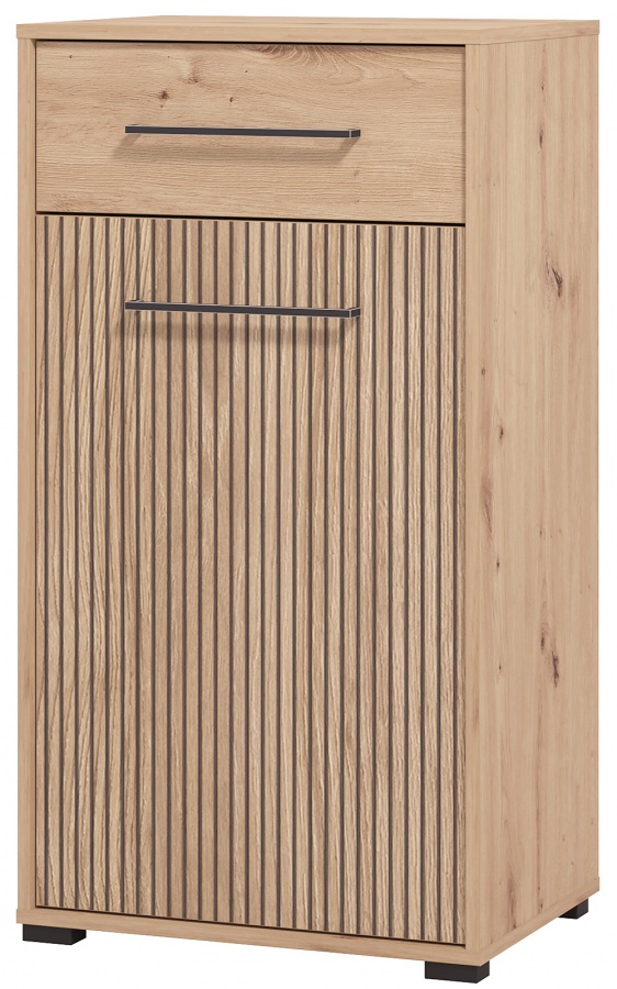 Predsieňová zostava rue - dub artisan/čierna.

 

Botník je absolútnou nevyhnutnosťou každej predsiene.

 

Komody sú veľmi praktické kúsky nábytku, ktoré využijete v každej miestnosti.

 

Kam inam uložiť denne nosené šatstvo ako do predsieňovej skrinky?

 

Dá sa povedať, že v dnešnej dobe je zrkadlo v predsieni nutnosťou.

 

Vešiakový panel si zamilujete ako pre jeho praktickosť, tak aj fakt, že ho môžete umiestniť do miestnosti, ktorá praská vo švíkoch, a pritom neuberie ani piaď voľného miesta.

 

Predsieňová zostava sa skladá z týchto prvkov:


	Predsieňová skrinka Rue - 54,5x197,5x40cm (š, v, h)
	Botník s polstrovaním Rue - 80x44x40cm (š, v, h)
	Predsieňová komoda Rue - 54,5x101,5x40cm (š, v, h)
	Predsieňové zrkadlo Rue - 51x83x2cm (š, v, h)
	Vešiakový panel Rue - 66x83x19,5cm (š, v, h)


 

Všetky produkty z kolekcie Rue nájdete nižšie v súvisiacich produktoch.