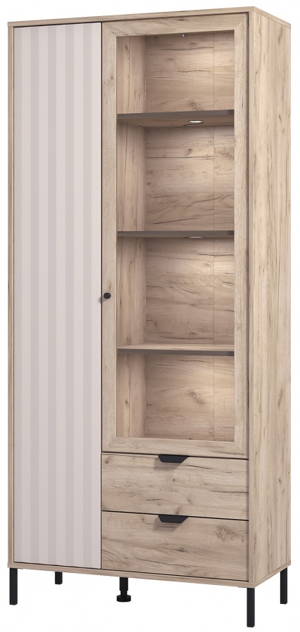 Vysoká vitrína s vnútorným osvetlením xaden - dub šedý/béžová.

 

Vysoká vitrína, ktorá nielen skvele vyzerá, ale navyše aj perfektne poslúži.

 

Rozmery vysokej vitríny s vnútorným osvetlením Xaden sú 86x195x40cm (š, v, h).

 

Všetky produkty z kolekcie Xaden nájdete nižšie v súvisiacich produktoch.