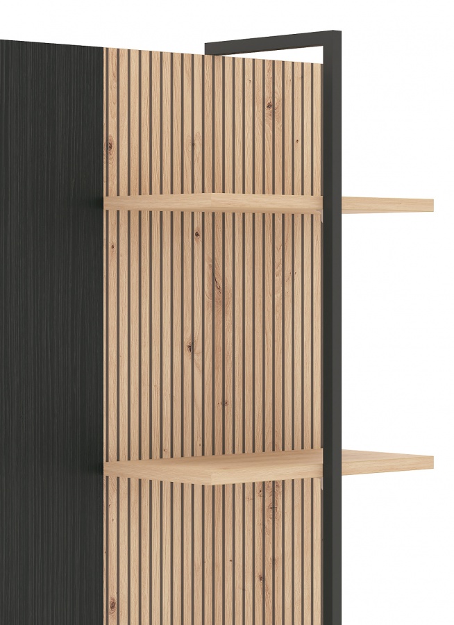 Policový panel semira - dub artisan/dub čierny.

 

Bojujete s nedostatkom miesta a miestnosť už praská vo švíkoch?

 

Rozmery policového panelu Semira sú 57,5x104x22cm (š, v, h).

 

Všetky produkty z kolekcie Semira nájdete nižšie v súvisiacich produktoch.