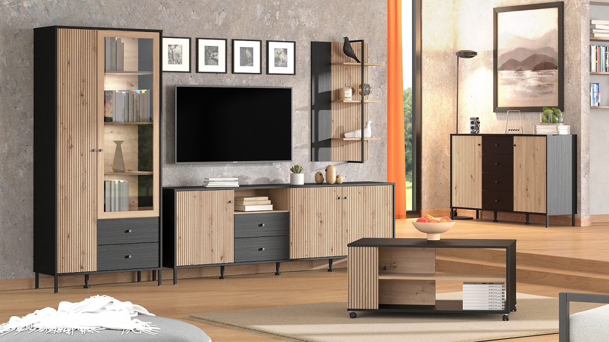 Policový panel semira - dub artisan/dub čierny.

 

Bojujete s nedostatkom miesta a miestnosť už praská vo švíkoch?

 

Rozmery policového panelu Semira sú 57,5x104x22cm (š, v, h).

 

Všetky produkty z kolekcie Semira nájdete nižšie v súvisiacich produktoch.