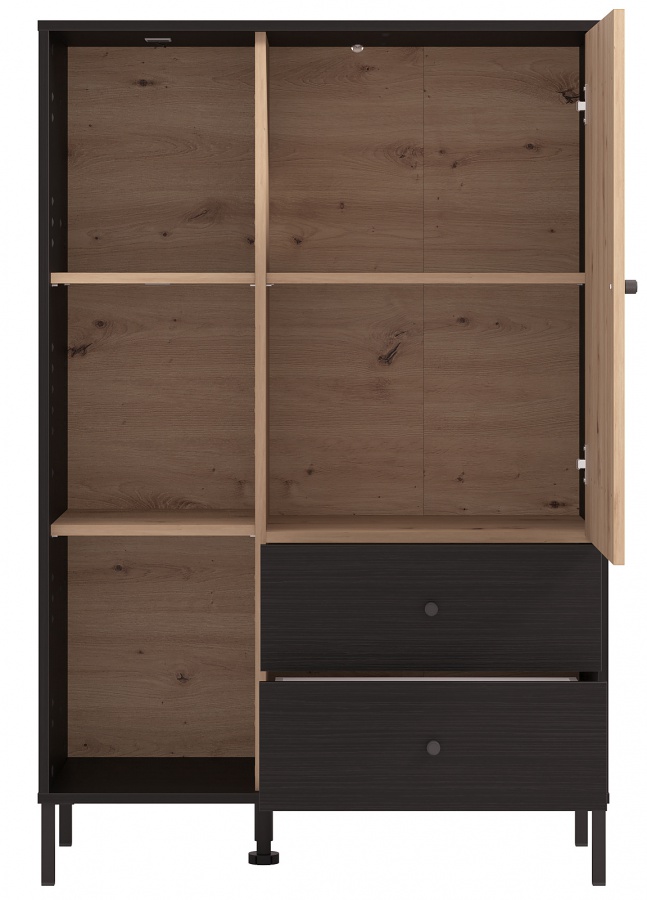 Nízka vitrína bez osvetlenia semira - dub artisan/dub čierny.

 

Nízku vitrínu ľahko vmestnáte aj do menších obývacích izieb a dokážete tak vytvoriť príjemné a luxusne pôsobiace prostredie.

 

Rozmery nízkej vitríny bez osvetlenia Semira sú 86,5x131x40cm (š, v, h).

 

Všetky produkty z kolekcie Semira nájdete nižšie v súvisiacich produktoch.