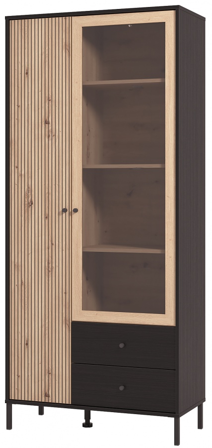 Vysoká vitrína bez osvetlenia semira - dub artisan/dub čierny.

 

Vysokou vitrínou dotiahnete vzhľad obývačky k dokonalosti.

 

Rozmery vysokej vitríny bez osvetlenia Semira sú 86,5x195x40cm (š, v, h).

 

Všetky produkty z kolekcie Semira nájdete nižšie v súvisiacich produktoch.