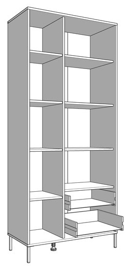 Vysoká vitrína bez osvetlenia semira - dub artisan/dub čierny.

 

Vysokou vitrínou dotiahnete vzhľad obývačky k dokonalosti.

 

Rozmery vysokej vitríny bez osvetlenia Semira sú 86,5x195x40cm (š, v, h).

 

Všetky produkty z kolekcie Semira nájdete nižšie v súvisiacich produktoch.