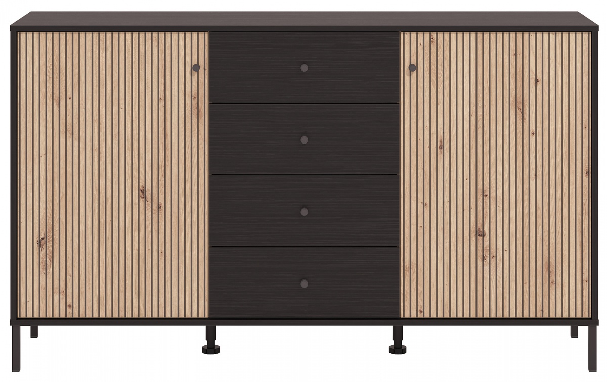 Obývacia izba s osvetlením ii semira - dub artisan/dub čierny.

 

Kombinovaná komoda sa hodí skutočne všade a je tak vhodná na zakomponovanie do ktoréhokoľvek voľného priestoru.

 

Otvorený konferenčný stolík je opatrený kolieskami, vďaka čomu sa s ním ľahko manipuluje, a tak ho v prípade potreby môžete premiestniť inam.

 

Bojujete s nedostatkom miesta a miestnosť už praská vo švíkoch?

 

Hoci sa jedná o menšiu televíznu komodu, tak je stále dostatočne priestranná.

 

Nízku vitrínu ľahko vmestnáte aj do menších obývacích izieb a dokážete tak vytvoriť príjemné a luxusne pôsobiace prostredie.

 

Obývacia izba s osvetlením II sa skladá z týchto prvkov:


	Kombinovaná komoda Semira - 208x92,5x40cm (š, v, h)
	Policový panel Semira - 57,5x104x22cm (š, v, h)
	Konferenčný stolík na kolieskach Semira - 101x46,5x54,5cm (š, v, h)
	Nízka vitrína s vnútorným osvetlením Semira - 86,5x131x40cm (š, v, h)
	Malá TV komoda Semira - 157x54,5x40cm (š, v, h)


 

Všetky produkty z kolekcie Semira nájdete nižšie v súvisiacich produktoch.