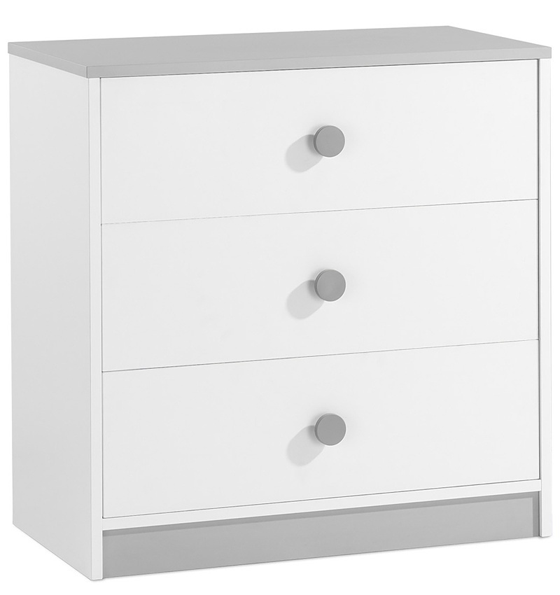 Zásuvková komoda spencer - biela/šedá.

 

Komoda je opatrená troma hlbokými zásuvkami do ktorých môžete uložiť ako drobné oblečenie, tak kozmetiku pre bábätko či iné nevyhnutnosti, ktoré každé dieťa potrebuje.

 

Rozmery zásuvkovej komody Spencer sú 77,2x79,30x44,5cm (š, v, h).

 

Všetky produkty z kolekcie Spencer nájdete nižšie v súvisiacich produktoch.