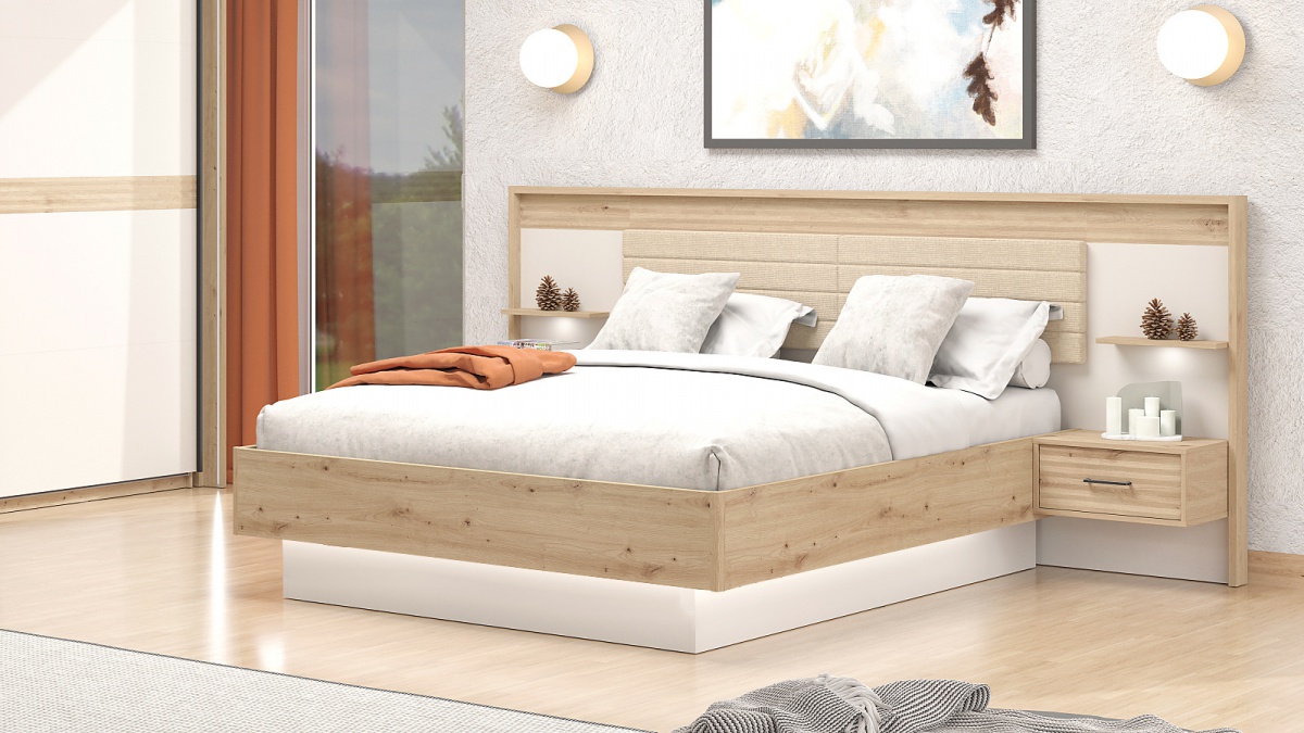 Manželská posteľ 160x200cm deluxe vanya - dub artisan/béžová.

 

Manželská posteľ je stredobodom spálne, a tak ju treba vyberať starostlivo a s rozvahou.

 

Rozmery manželskej postele 160x200cm DELUXE Vanya sú 268x115x208,5cm (š, v, h).

 

Všetky produkty z kolekcie Vanya nájdete nižšie v súvisiacich produktoch.